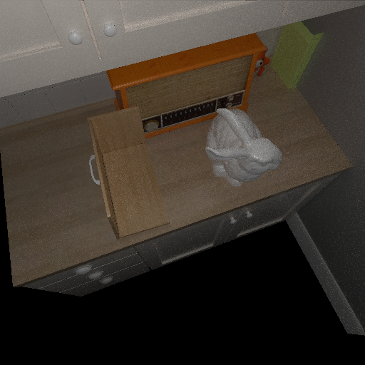 Kitchen rendered image from Ours