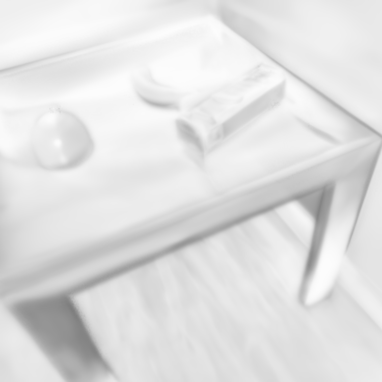 Coffee table roughness estimated by WildLight
