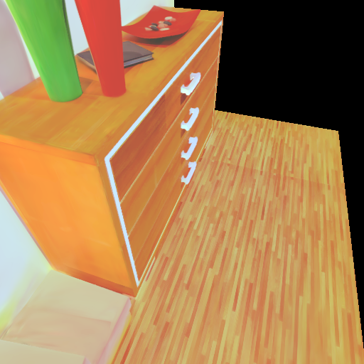 Bedroom albedo estimated by IRGS