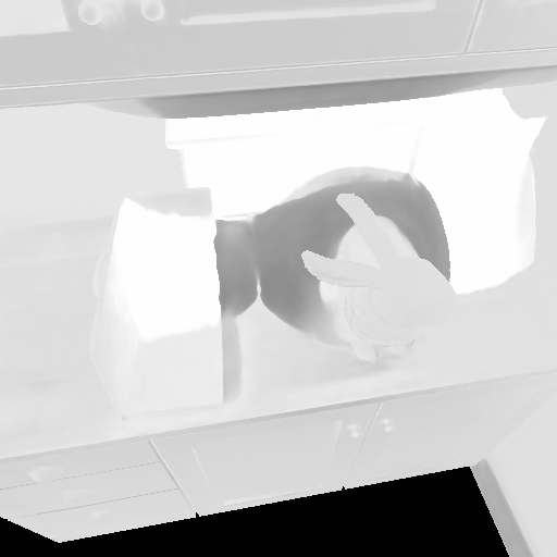 Kitchen roughness estimated by NeRO